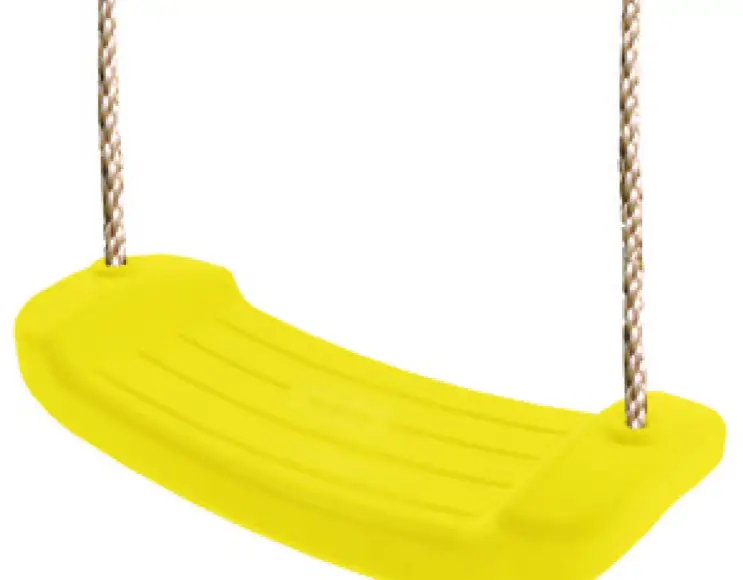 Plastic seat for swing
